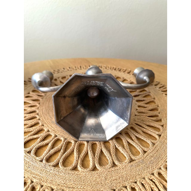 1930’s Art Deco Just Andersen Pewter Candelabra For Sale - Image 9 of 12