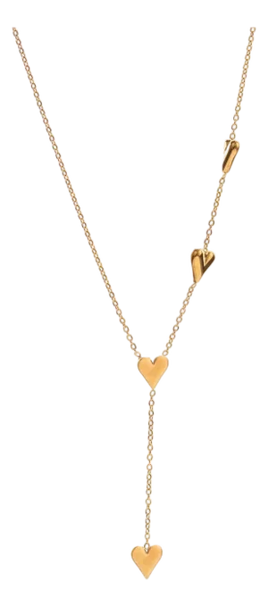 Golden Heart Y Necklace