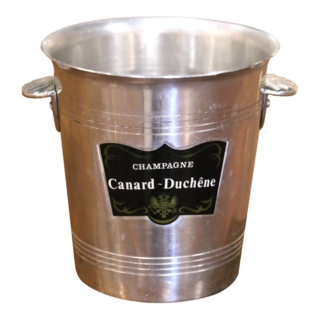 Mid 20th Century French Canard-Duchêne Aluminum Champagne Bucket For Sale