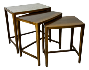 Vintage Mid-Century Modernist Danish Set of Nesting Tables, 1960s, Set of 3