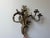 Vintage French Rococo Revival Brass Candle, Opera Wall Sconces – Pair For Sale - Image 4 of 9