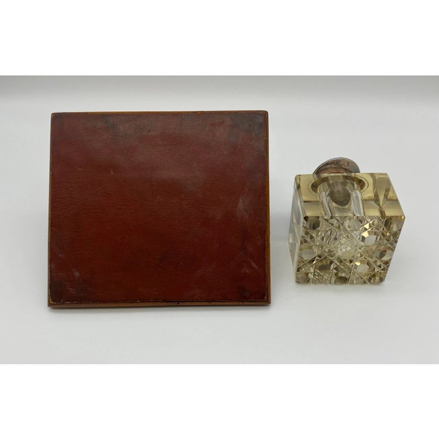 Silver Antique English Equestrian Inkwell For Sale - Image 8 of 9