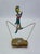 Figurative Vintage Ron Lee High Wire Circus Clown Sculpture With Umbrella on Natural Onyx Base, Signed 1984 For Sale - Image 3 of 11