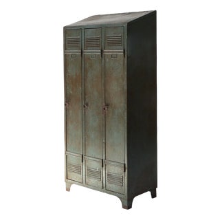 Antique Industrial Storage Locker, France, 1910s For Sale