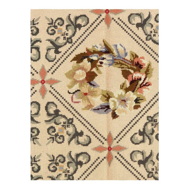 This is a beautiful reproduction Aubusson flat weave rug. Handcrafted using 100% New Zealand wool. It was done exactly as...