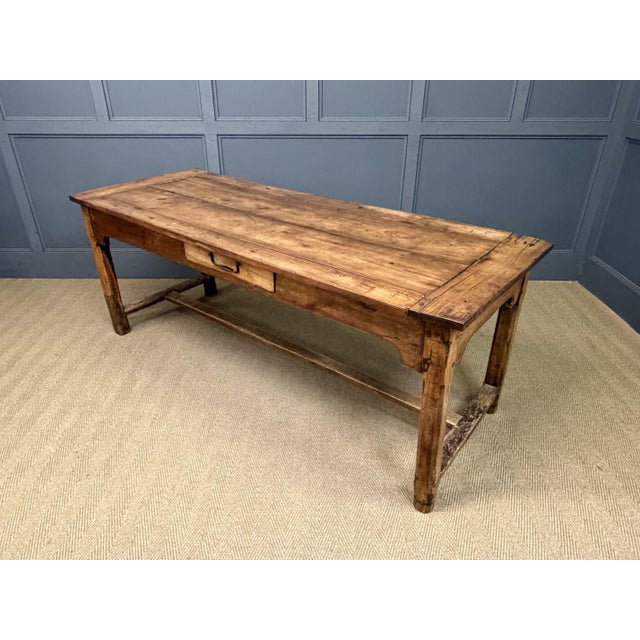 19th Century Fruitwood Refectory Farmhouse Table, 1800 For Sale - Image 15 of 18