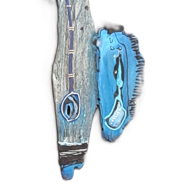 Contemporary Small Blue Volume Sculpture by Patrick Chappert-Gaujal For Sale - Image 3 of 4