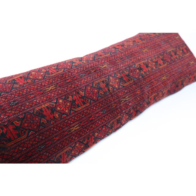 Textile Handwoven Home Decor Lumbar Rug Pillow Cover -14'' X 47 For Sale - Image 7 of 10