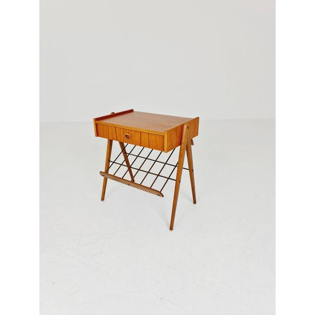Danish Midcentury Teak Side table/ Bedside table/ Night stand Usable as a aditional tables in the living room See pictures...
