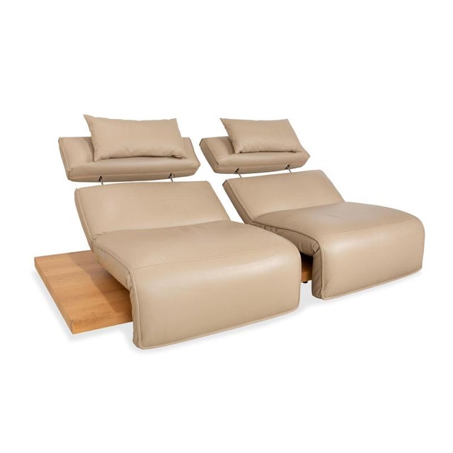 Free Motion Etino Two-Seater Sofa in Leather from Koinor For Sale - Image 6 of 18