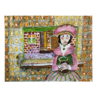 Vincent Bennett, Waiting to Go Out, 1970, Oil on Canvas Board For Sale