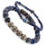 Contemporary Deep Wisdom Lapis & Evil Eye Beaded Bracelet Set For Sale - Image 3 of 7