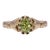 Demantoid Garnet Estate Solitaire Ring: Solid 10k Gold, Oval 6x4mm Fine Jewelry, Size 4.25 For Sale