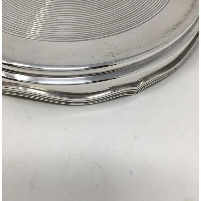 Mid 20th Century Vintage French Hotel Silverplate Plateau For Sale - Image 5 of 8