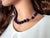 Contemporary Lapis Lazuli Beaded Necklace With Vintage Sterling Silver Scarab Clasp For Sale - Image 3 of 7
