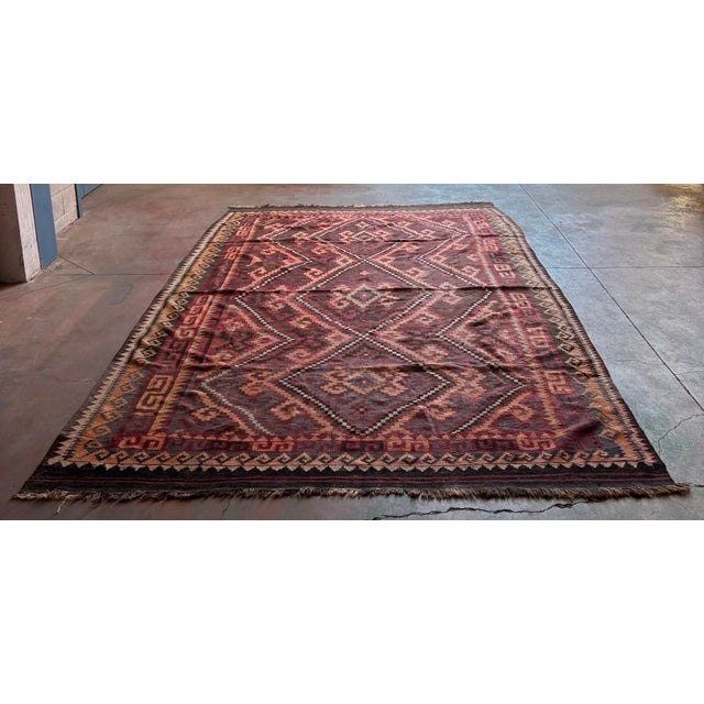 Vintage Middle Eastern Kelim Rug, 1960s For Sale - Image 4 of 4