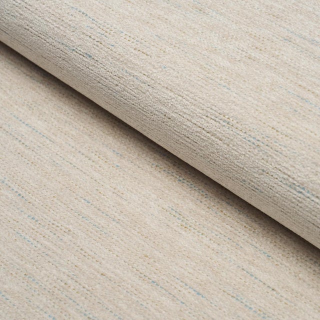 Schumacher Sample - Schumacher Corbin Performance Chenille Fabric In Pearl For Sale - Image 4 of 4
