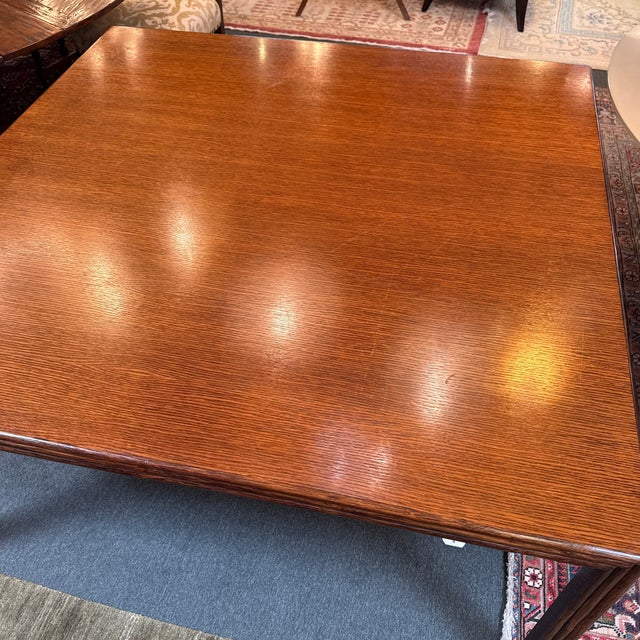 McGuire Furniture Square Parsons Table, Vintage For Sale - Image 11 of 12