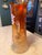 Orange Antique Fenton Carnival Glass Pitcher "Forget-Me-Not" Iridescent Glass Ca. 1912 For Sale - Image 8 of 12