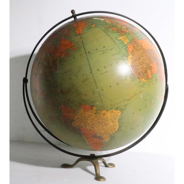 Vintage Replogle Globe on Stand For Sale - Image 13 of 18