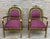 20th Century French Pair of Gold Brass and Bronze Armchairs with Red Upholstery For Sale - Image 17 of 18
