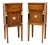 Italian Directoire Bedside Tables in Walnut, 1790s, Set of 2 For Sale