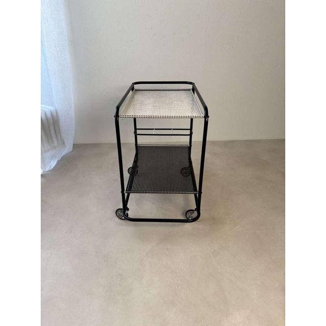 Metal Pilastro Tea Trolley from Tjerk Reijenga, 1960s For Sale - Image 7 of 16