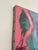 Monumental Abstract Modern Expressionism Still Life Original Oil Painting, Maroon, Mustard, Blue For Sale In Houston - Image 6 of 12