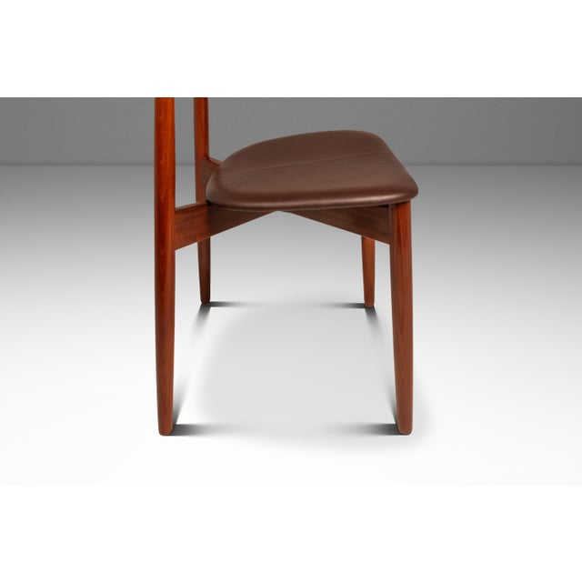 Rare Set of Six (6) Danish Mid-Century Modern Model 58 Dining Chairs in Teak by Harry Østergaard for Randers Møbelfabrik, Denmark, C. 1960s For Sale - Image 12 of 18