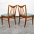 Mid Century Modern Dining Chairs Set 3 Solid Oak Keller Furniture Aqua Blue MCM For Sale In Sacramento - Image 6 of 12