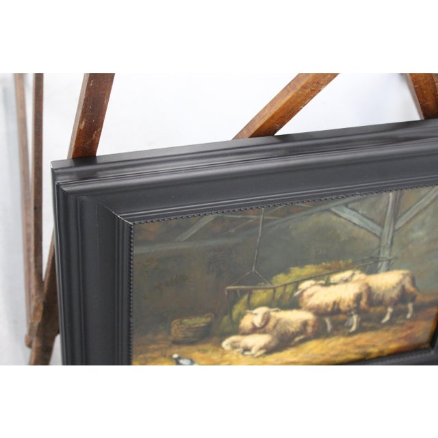 Sheep, 1920s, Oil on Board, Framed For Sale - Image 14 of 16