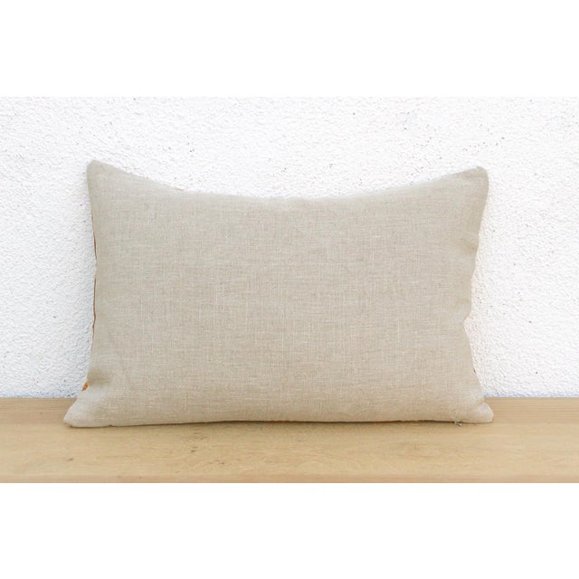 19th Century Kapurthala Step, Heirloom Bagh Phulkari Pillow For Sale - Image 5 of 6