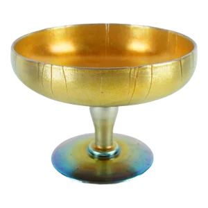 Frederick Carder for Steuben Glass Company Gold Aurene Footed Bowl