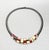 Metal Vintage 1980s Signed Monet Gunmetal White, Red & Black Enamel Mondrian Inspired Collar Necklace For Sale - Image 7 of 10