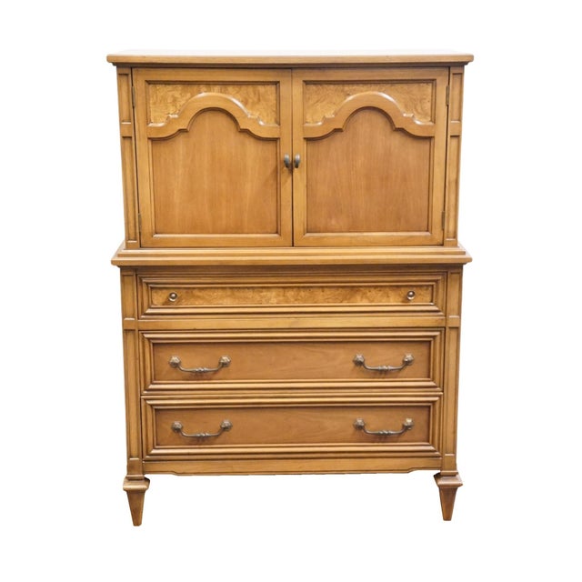 Neoclassical Weiman the Rockwood Collection Solid Cherry Italian Neoclassical 40" Chest on Chest 533-111 For Sale - Image 3 of 15