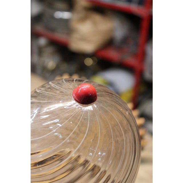 Art Deco Lantern in Murano Glass from Venini Cappellin, 1930s For Sale - Image 12 of 18