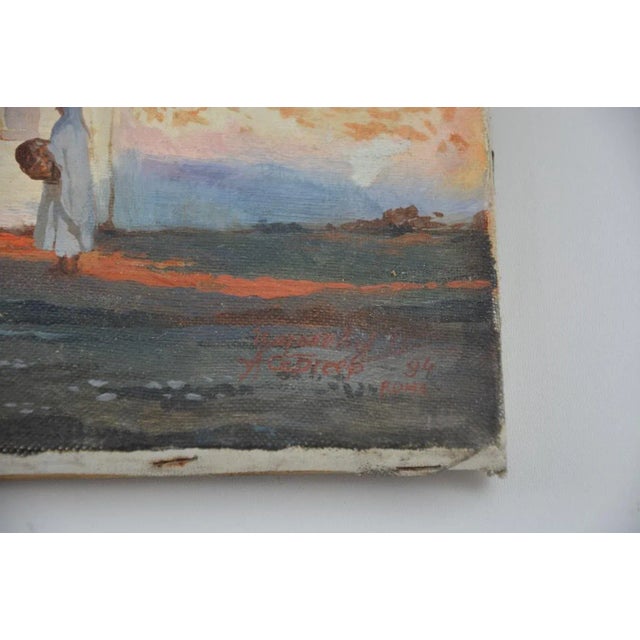 Alexander Sergeev, Tunisian Landscape, Original Oil Painting, 1994 For Sale - Image 3 of 5