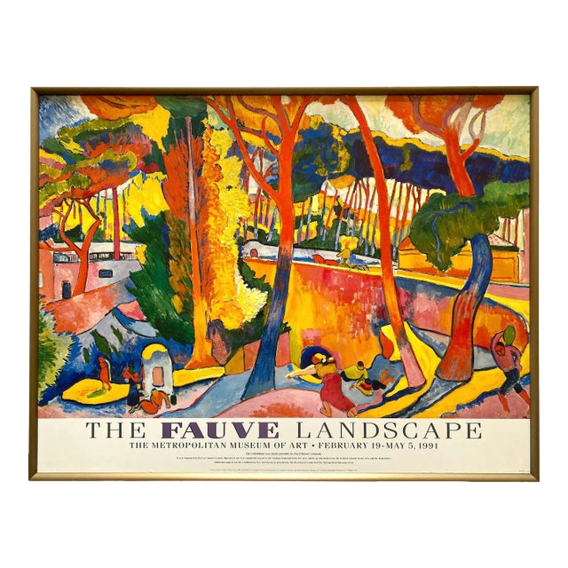 Andre Derain Vintage 1990 Fauvism Lithograph Print Framed