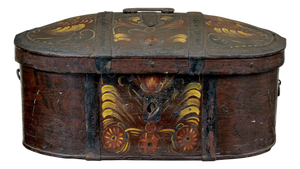 Swedish Hand-Painted Box, 1840s