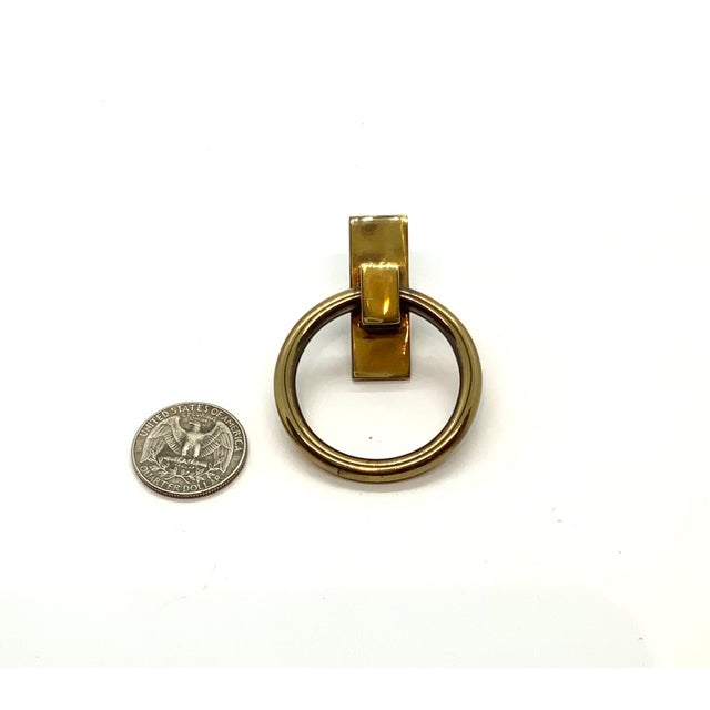 2010s Baker Antique Brass Pull Ring For Sale - Image 5 of 5