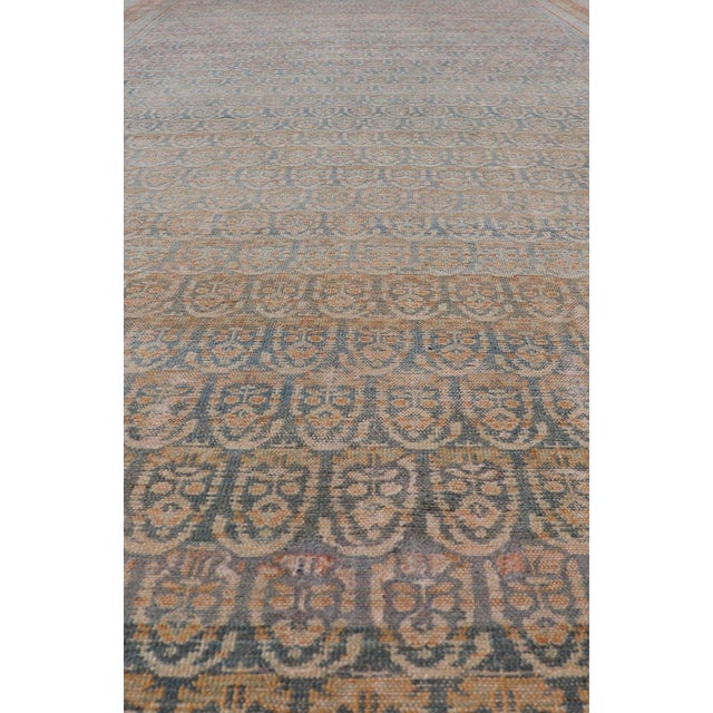 Large Antique Malayer Persian Gallery With All Over Paisley Design With Lt. Blue 8'1 X 20'5 For Sale - Image 13 of 17