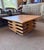 Vintage rattan table, fun square shape, 32 inches square. 17 inches tall.