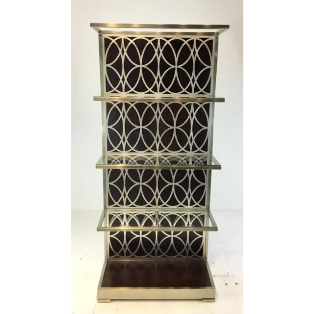 2010s Bernhardt Modern Miramont Metal Etagere For Sale - Image 5 of 5