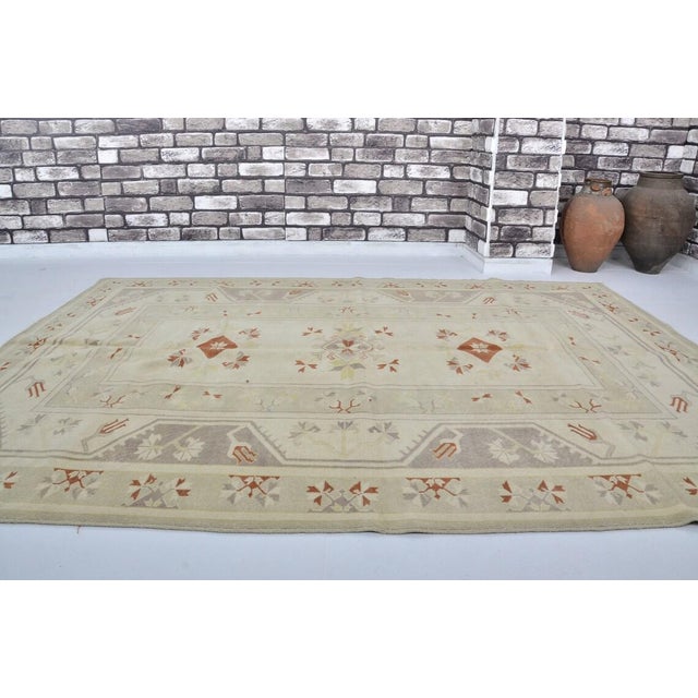 Turkish Vintage Anatolian Geometric Rug For Sale - Image 3 of 10