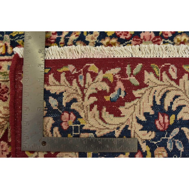 Kerman Rug 7′ X 13’7” Red Wool Vintage Traditional Hand-Knotted Carpet For Sale - Image 14 of 14