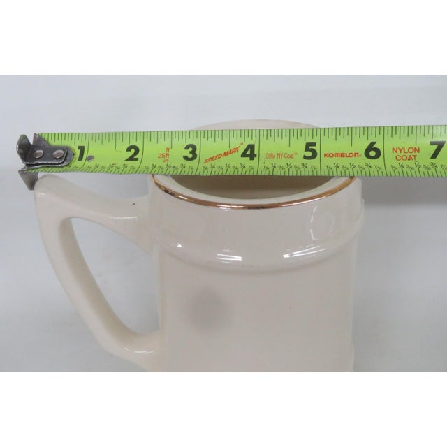 Us Naval Academy Ceramic Beer Stein Large Mug With Gold Rim Made in Usa 4827b For Sale - Image 9 of 13