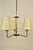 Modern 3-Arm Chandelier in Brass and Glass by Rupert Nikoll, Austria, 1950s For Sale - Image 3 of 15