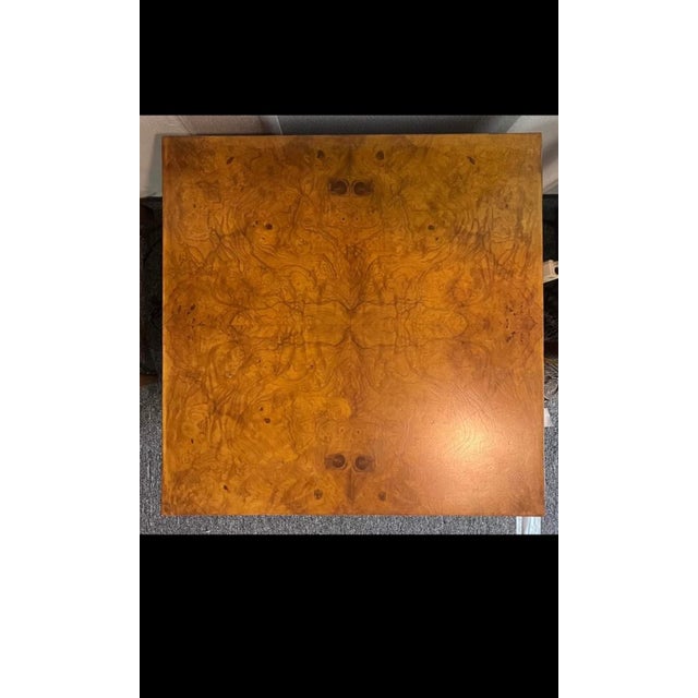 Mid-Century Modern Mid-Century Modern Burl Veneer Cube End Table/Pedestal For Sale - Image 3 of 5