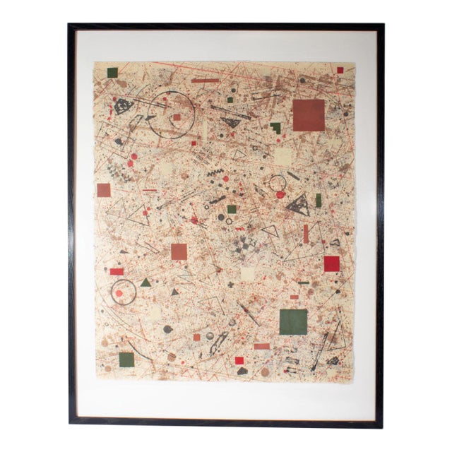 1978 “Suki” Abstract Lithograph Print by David Shaprio For Sale