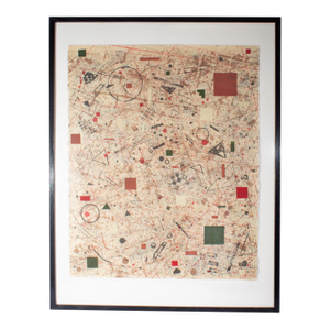 1978 “Suki” Abstract Lithograph Print by David Shaprio